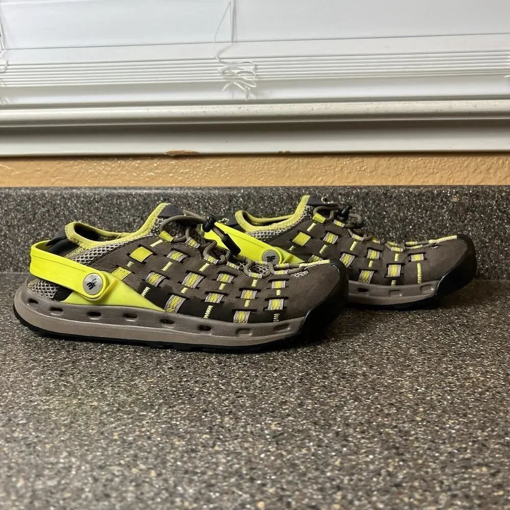 Salewa Womens Size 7 MS Capsico Climbing Trail Shoes Brown/Yellow Drawstring Low